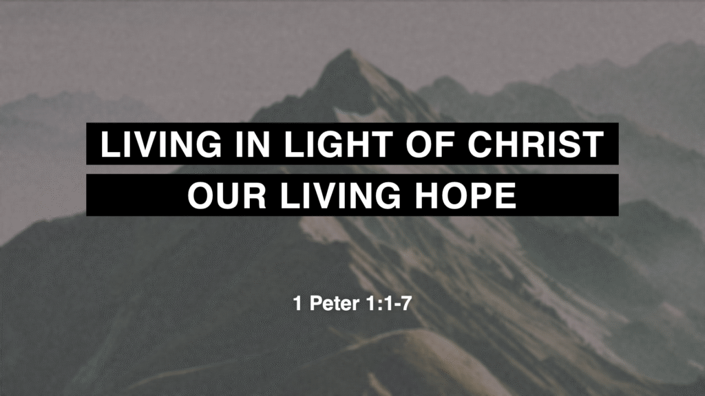 Living in Light of Christ, Our Living Hope